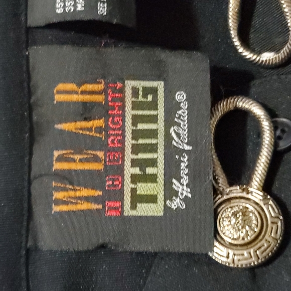 HENRI VALDISE Black Brown Oversized Cape Style Shaket Puffy Sleeve 3X Womens Top - Picture 4 of 7